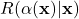 R(\alpha(\mathbf{x} )|\mathbf{x})